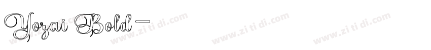 Yozai Bold字体转换